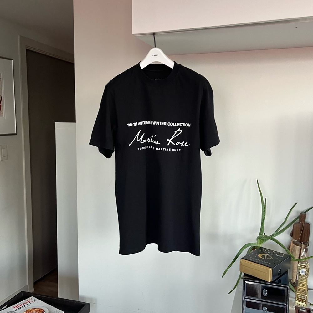 Martine Rose Black Logo Graphic T-Shirt Sz XS - Picture 8 of 17
